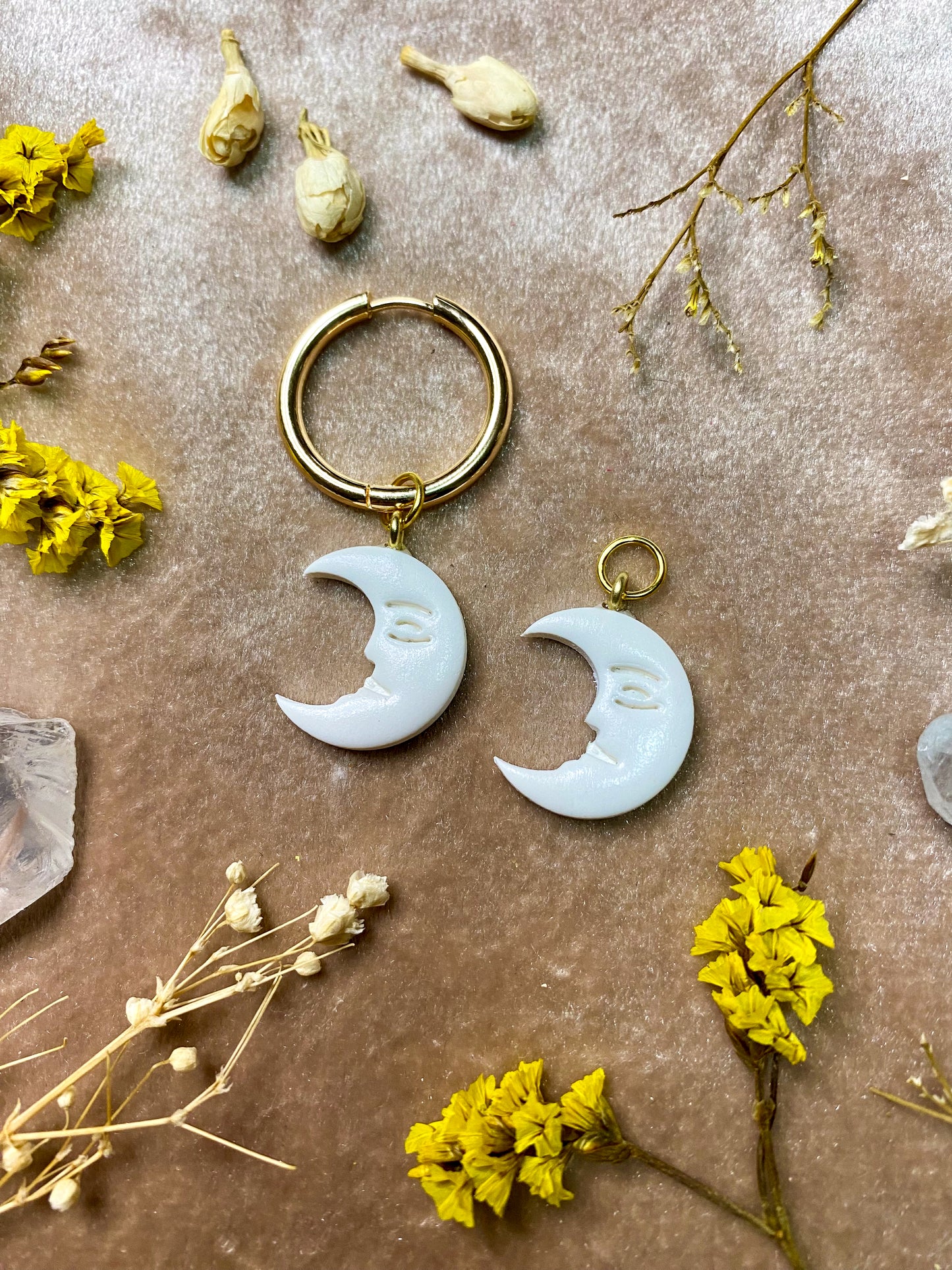 White Moon Charm