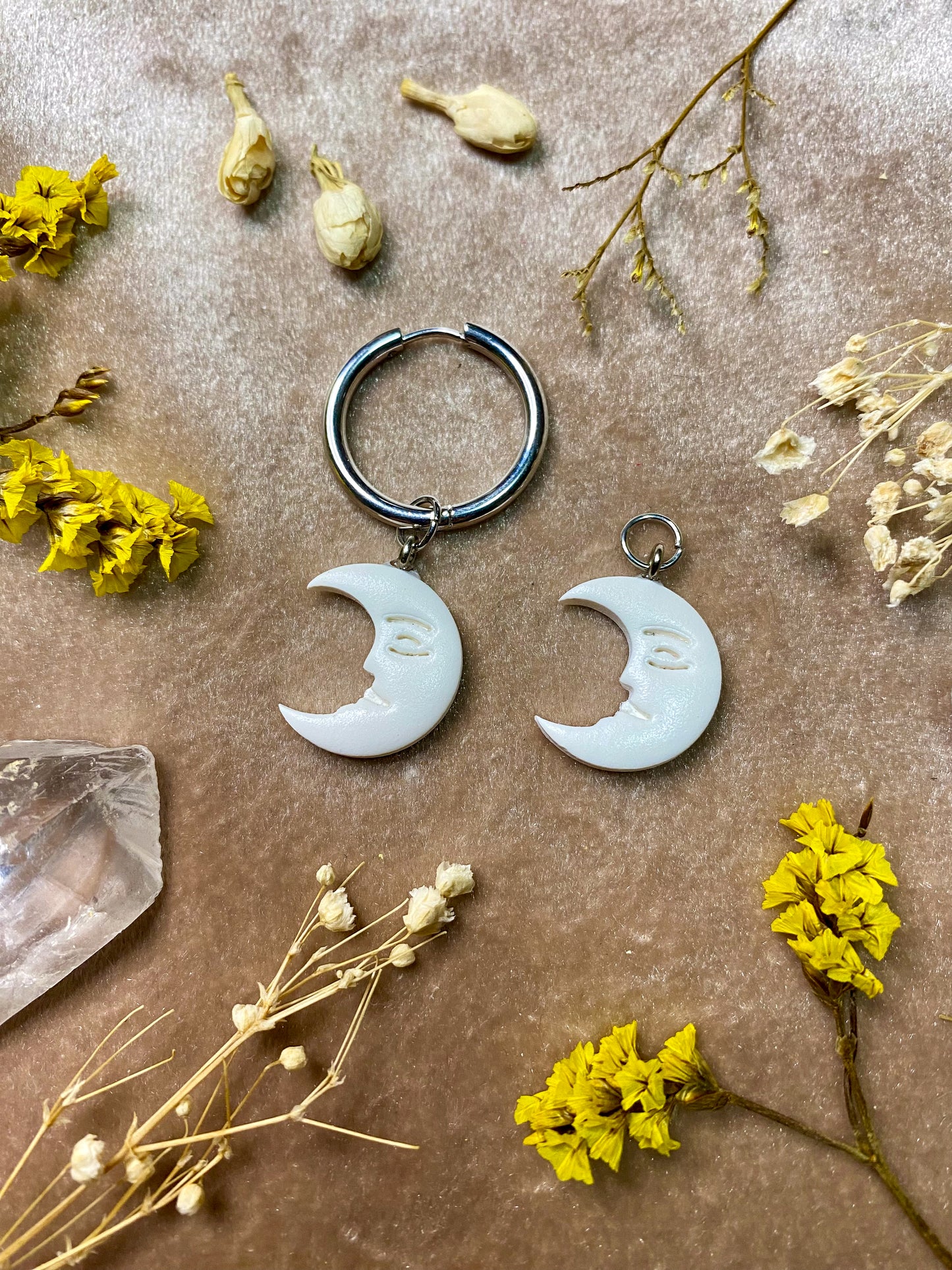 White Moon Charm