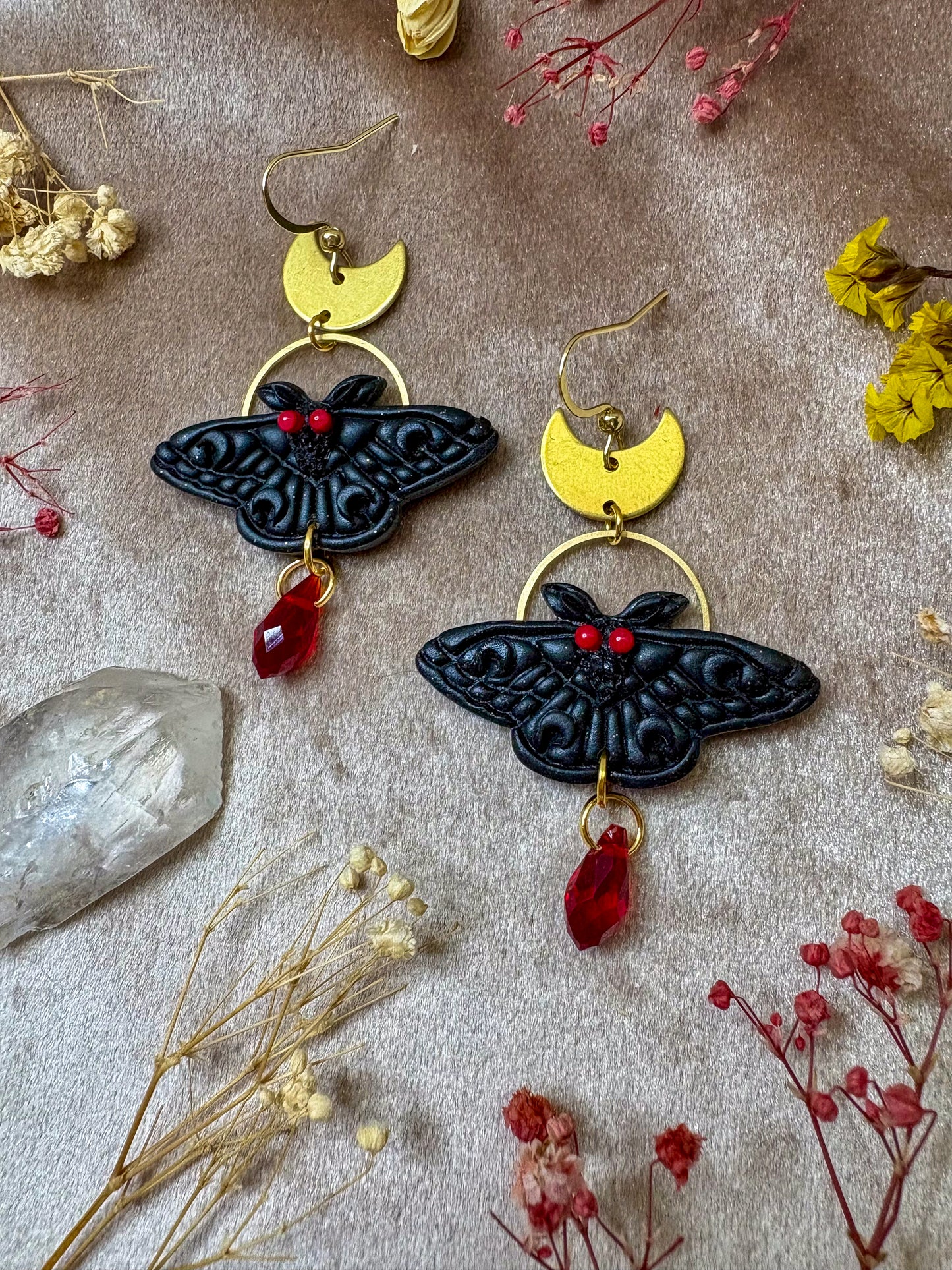 Mini Mothman Earrings
