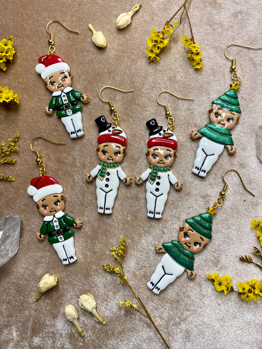 Festive Holiday Cutie Dangle Earrings 1