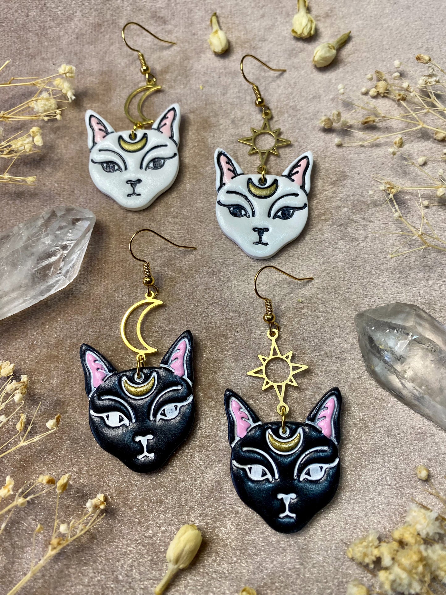 Cat Familiar Earrings