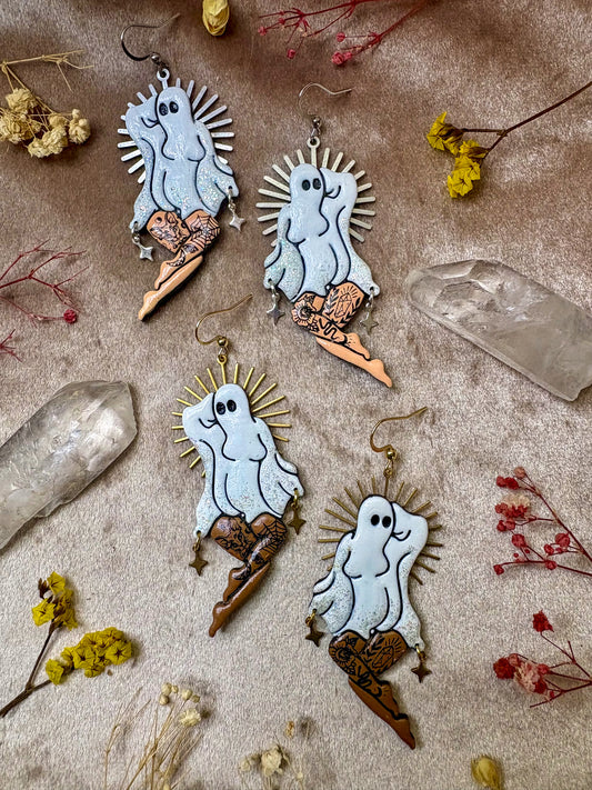 Pin-up Ghost Girl Earrings
