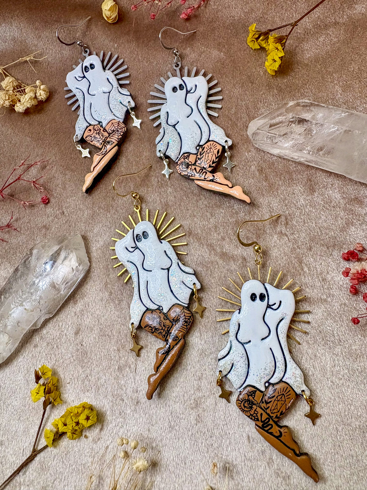 Pin-up Ghost Girl Earrings