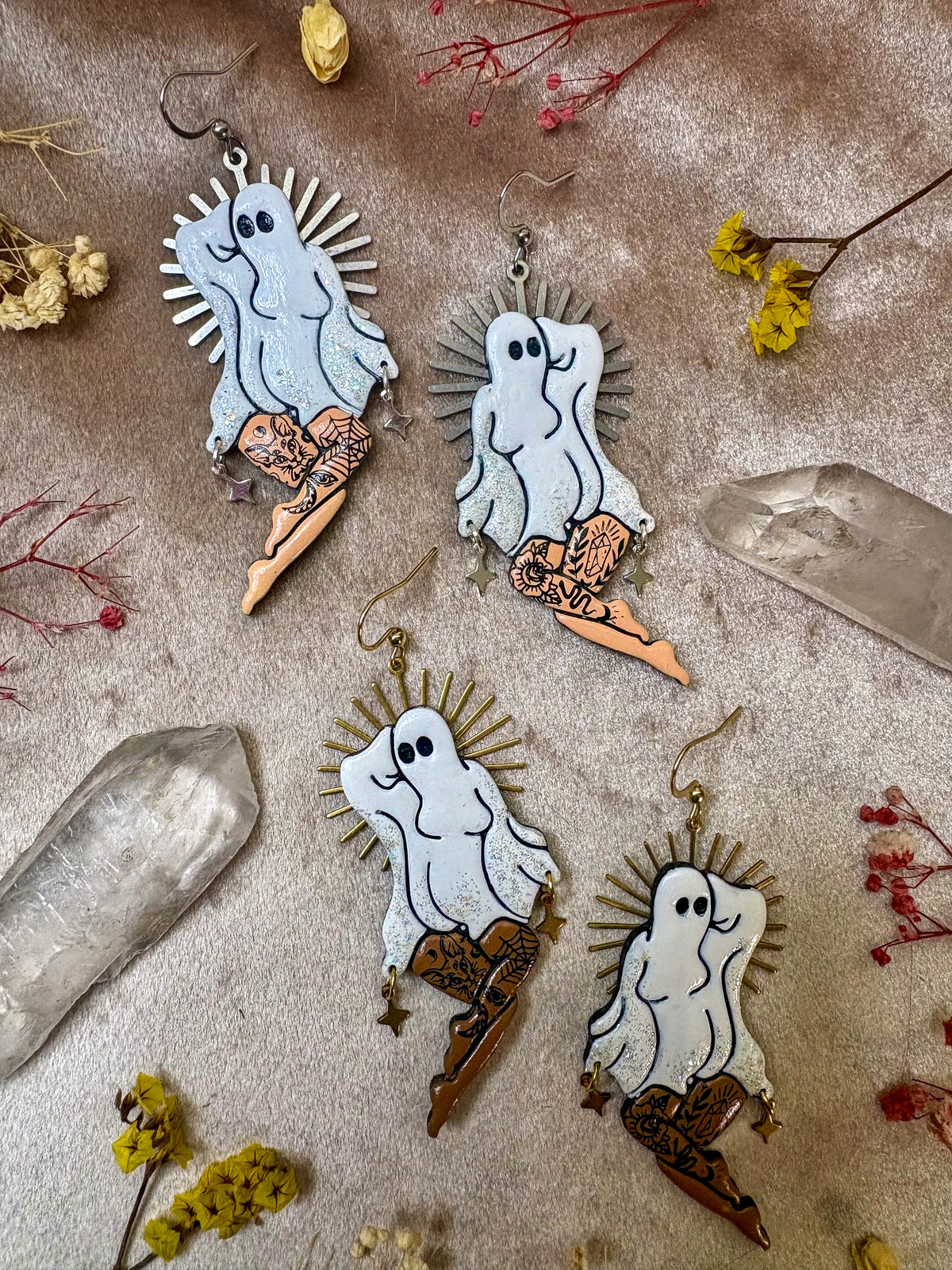 Pin-up Ghost Girl Earrings