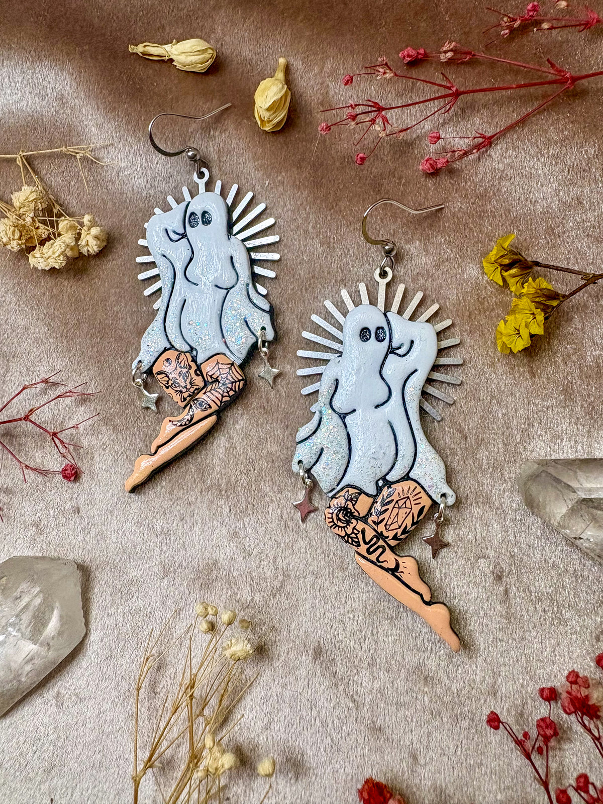 Pin-up Ghost Girl Earrings