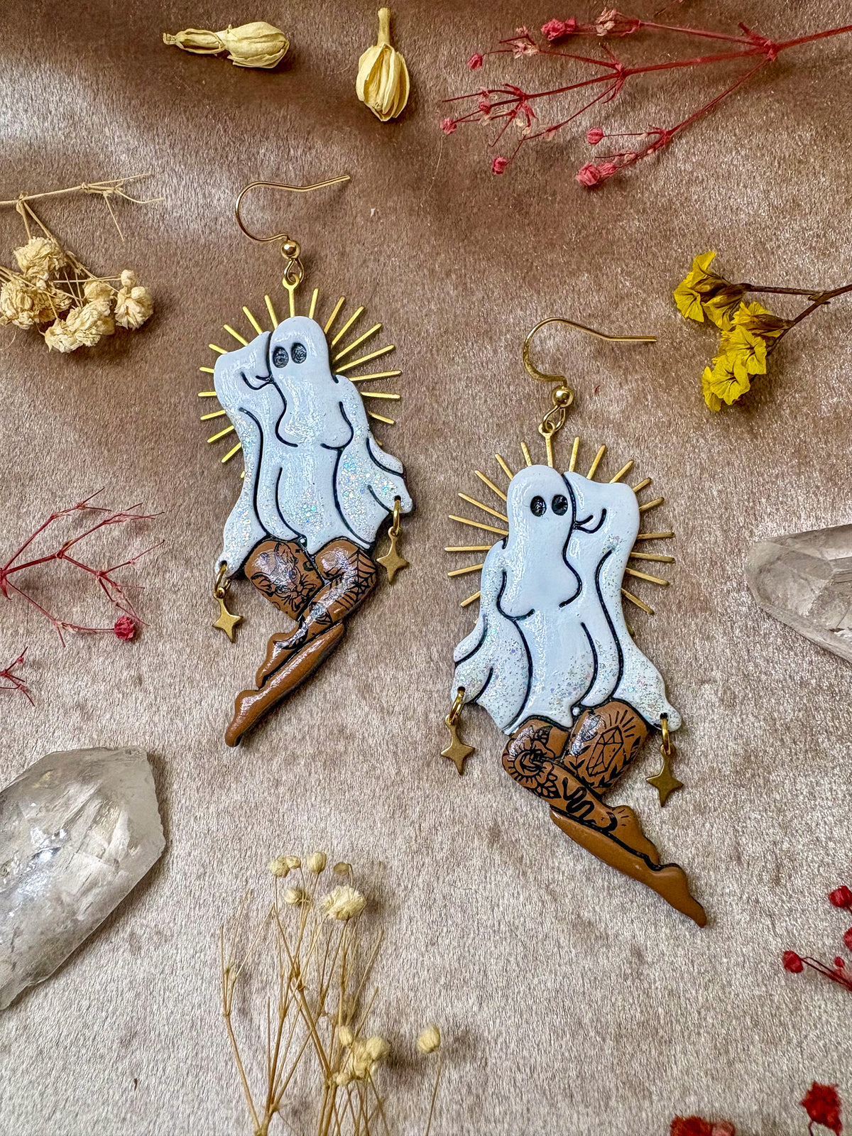 Pin-up Ghost Girl Earrings