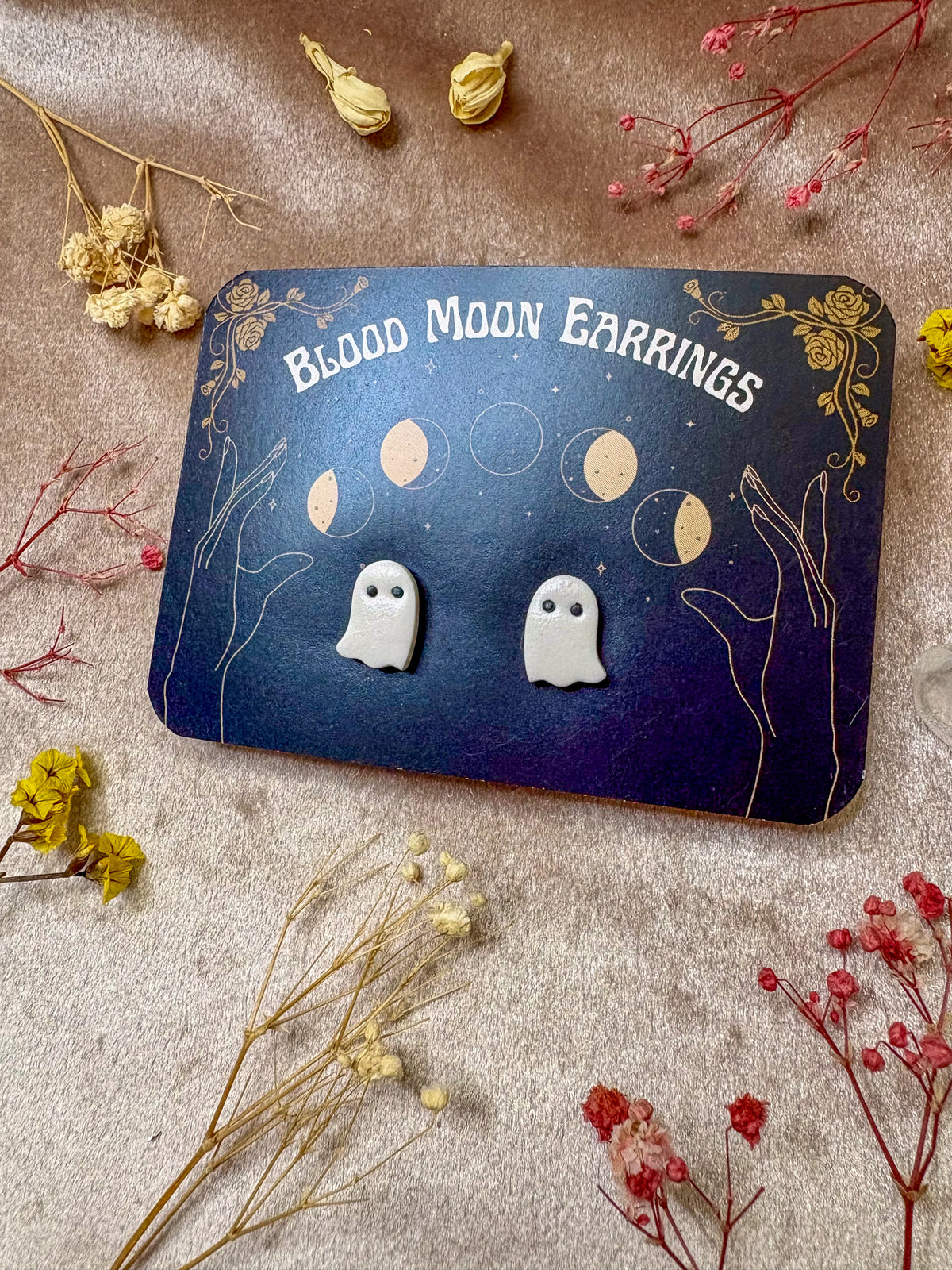 Ghost Stud Earrings