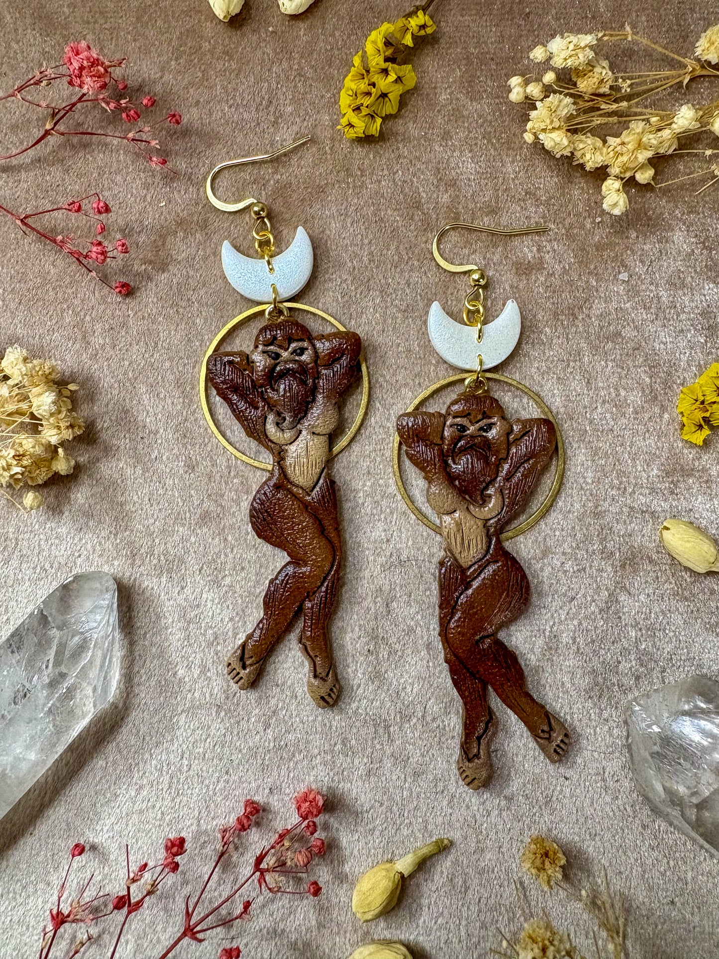 Female Bigfoot Earrings