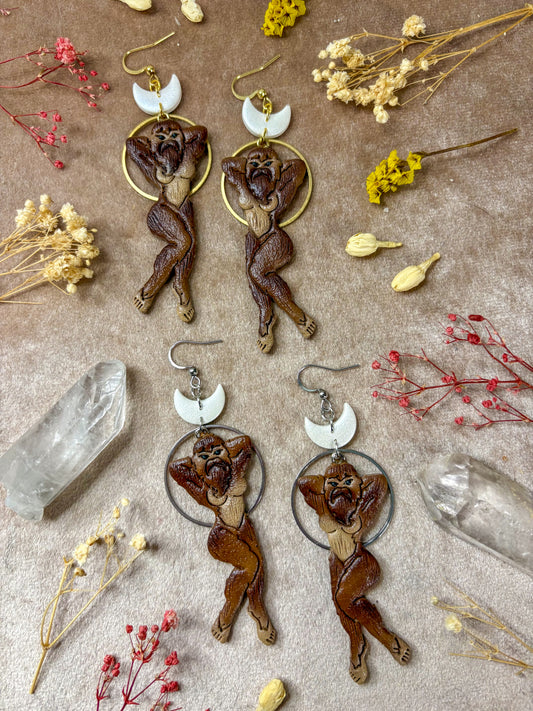 Female Bigfoot Earrings