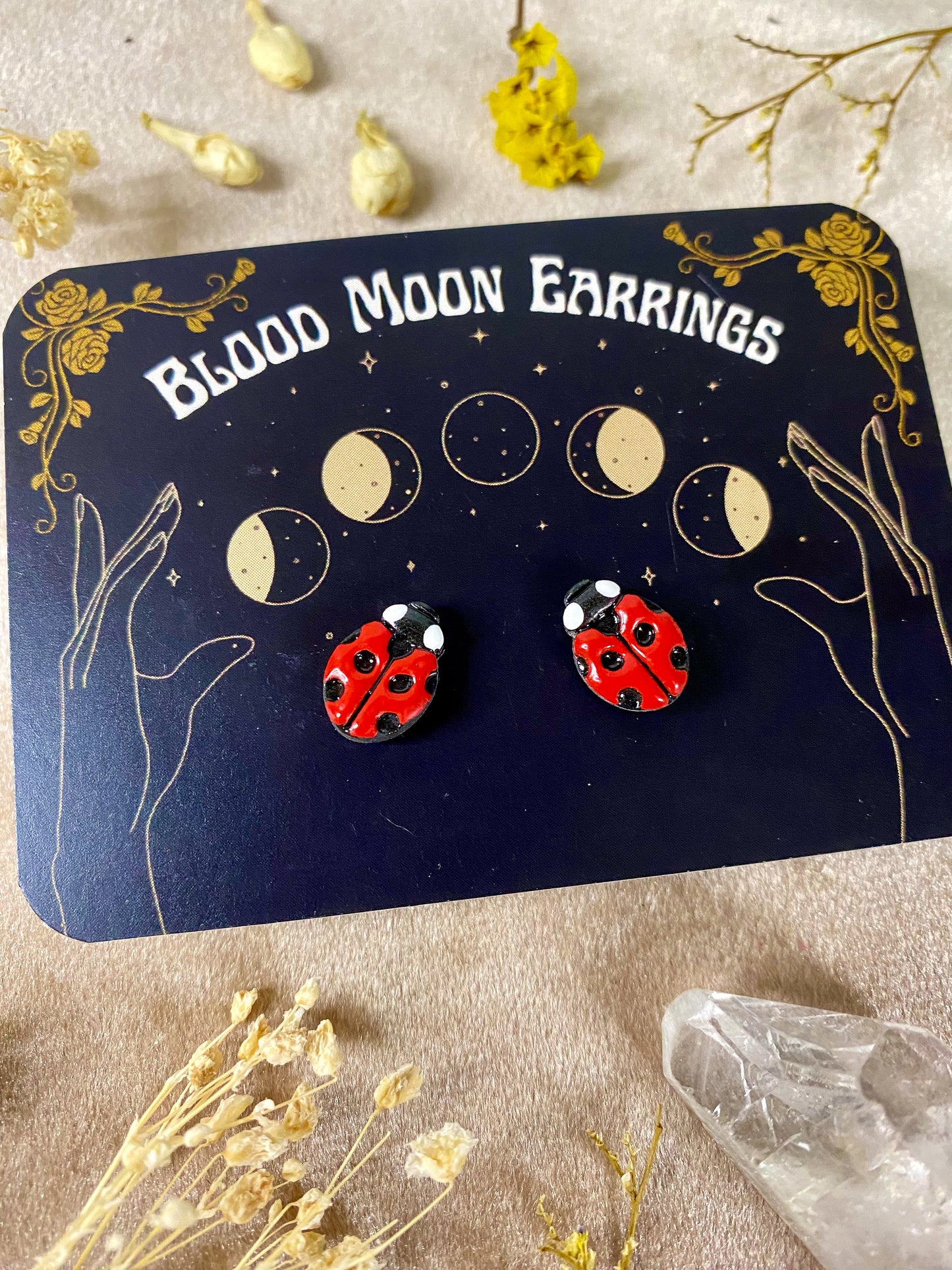 Ladybug Stud Earrings