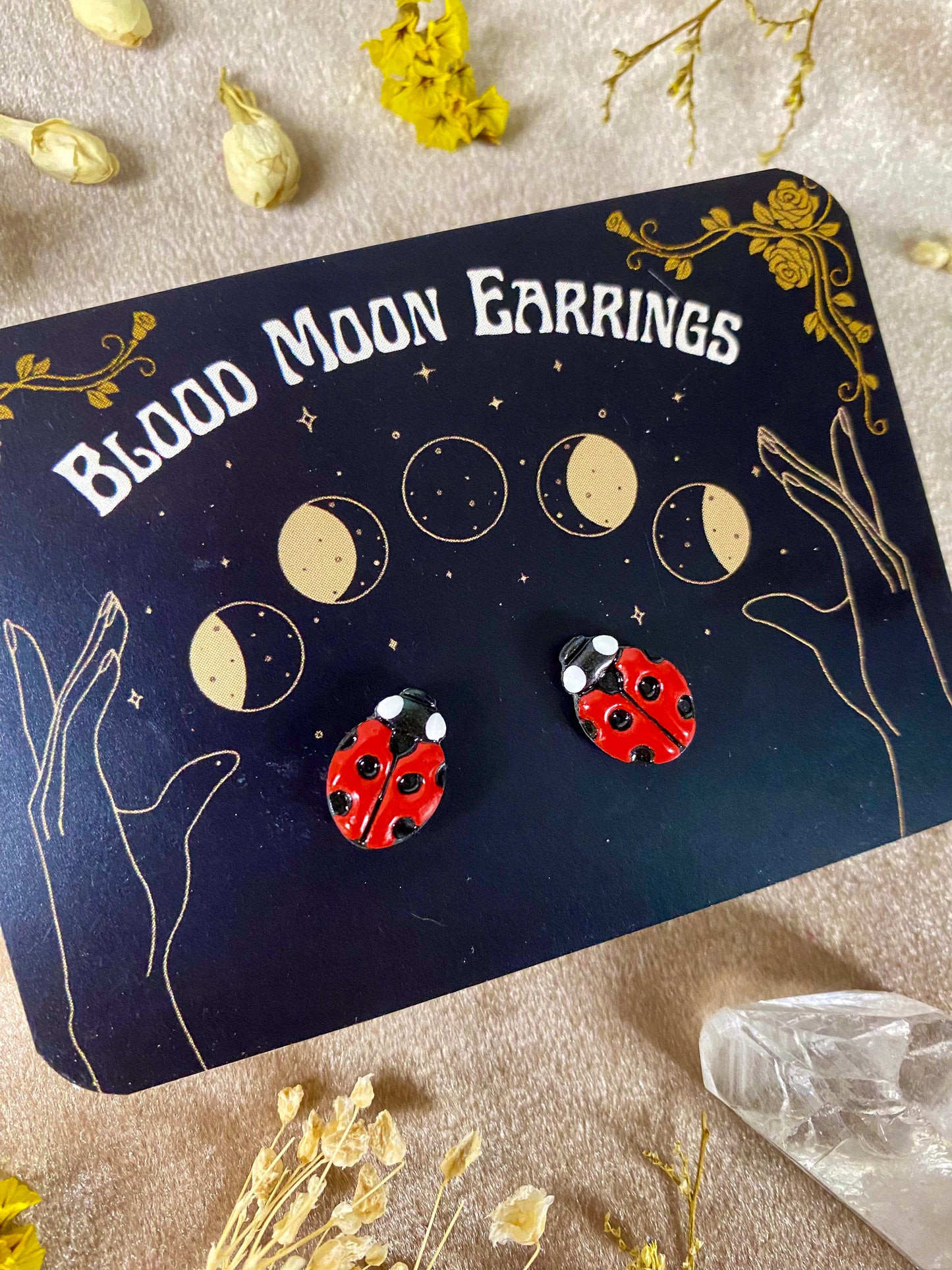 Ladybug Stud Earrings