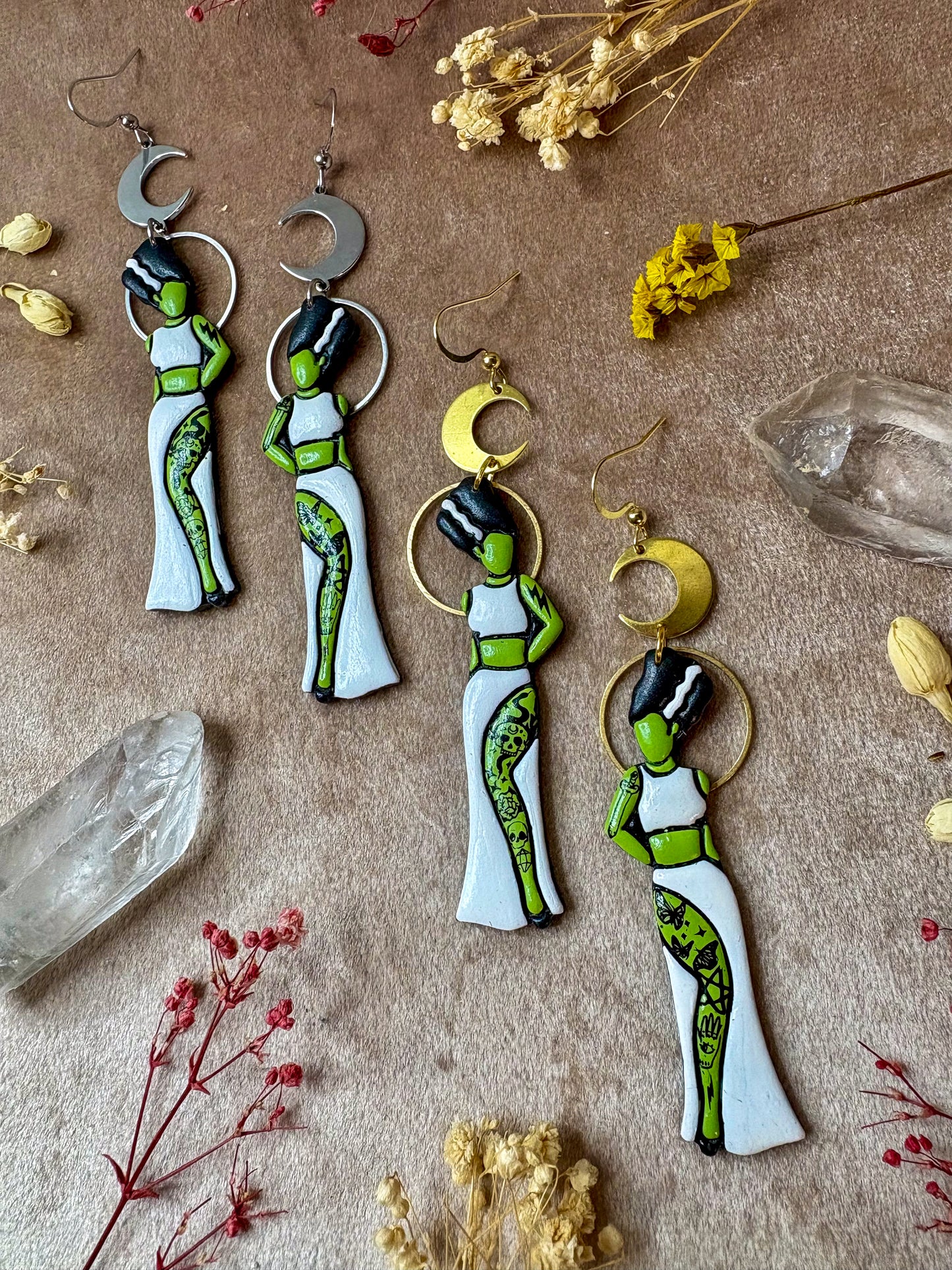Bride of Frankenstein Earrings