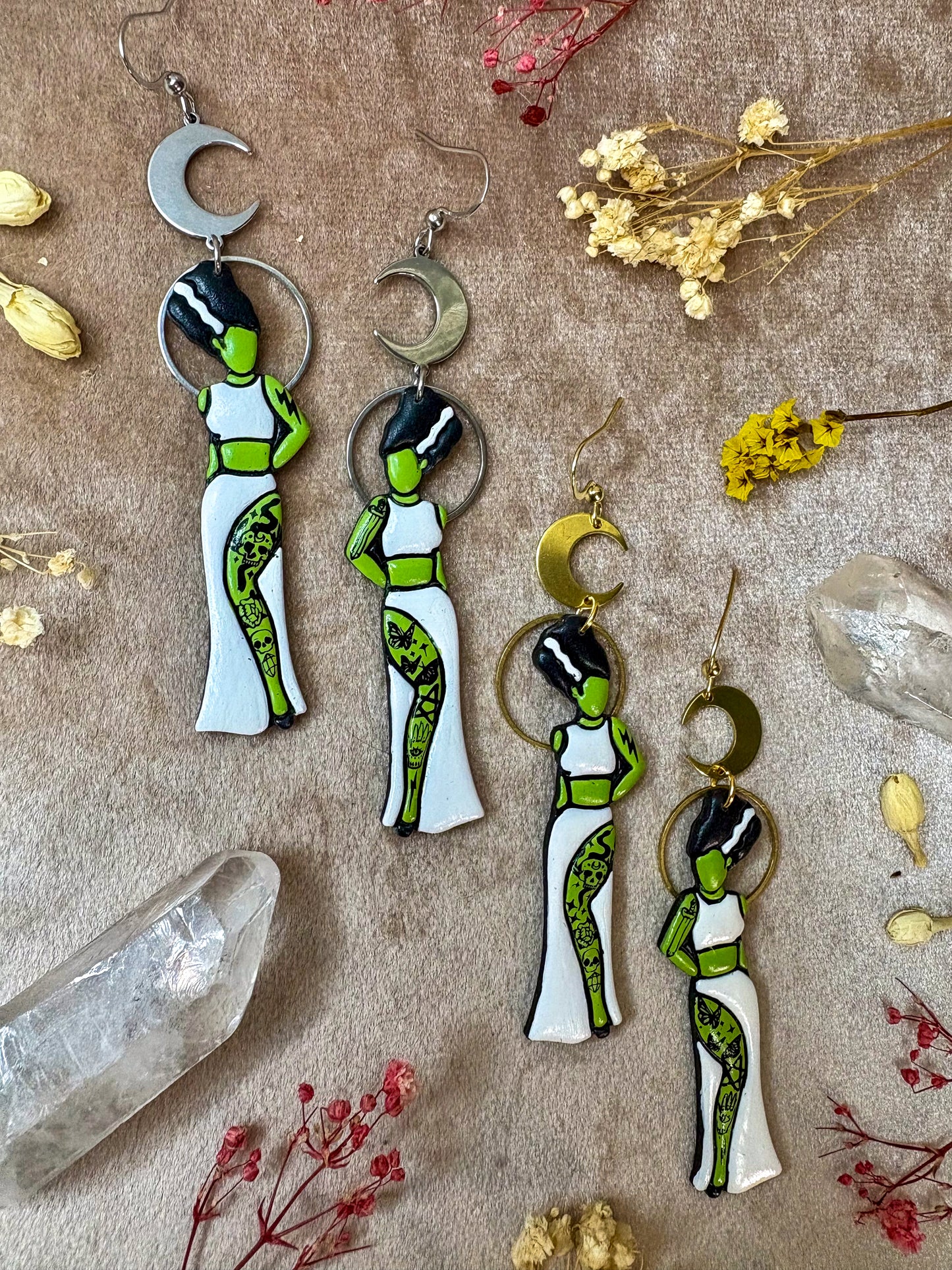 Bride of Frankenstein Earrings