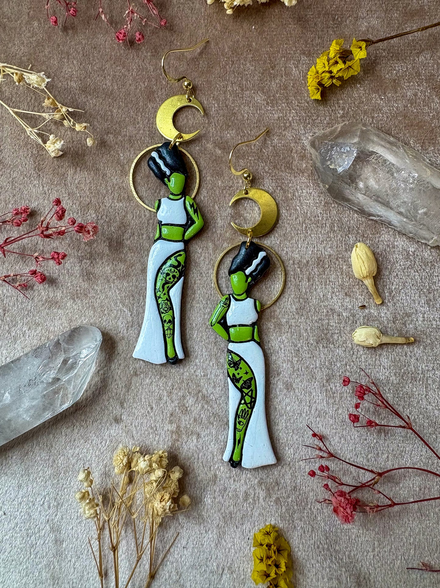 Bride of Frankenstein Earrings