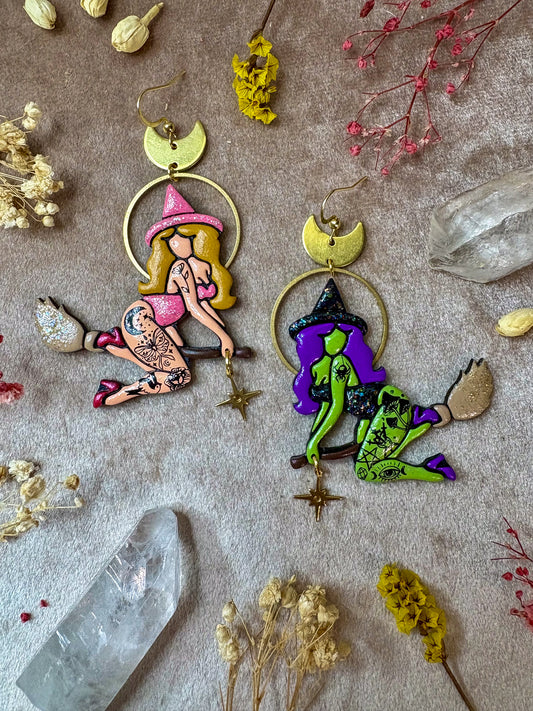 Good and Wicked Witch Earrings