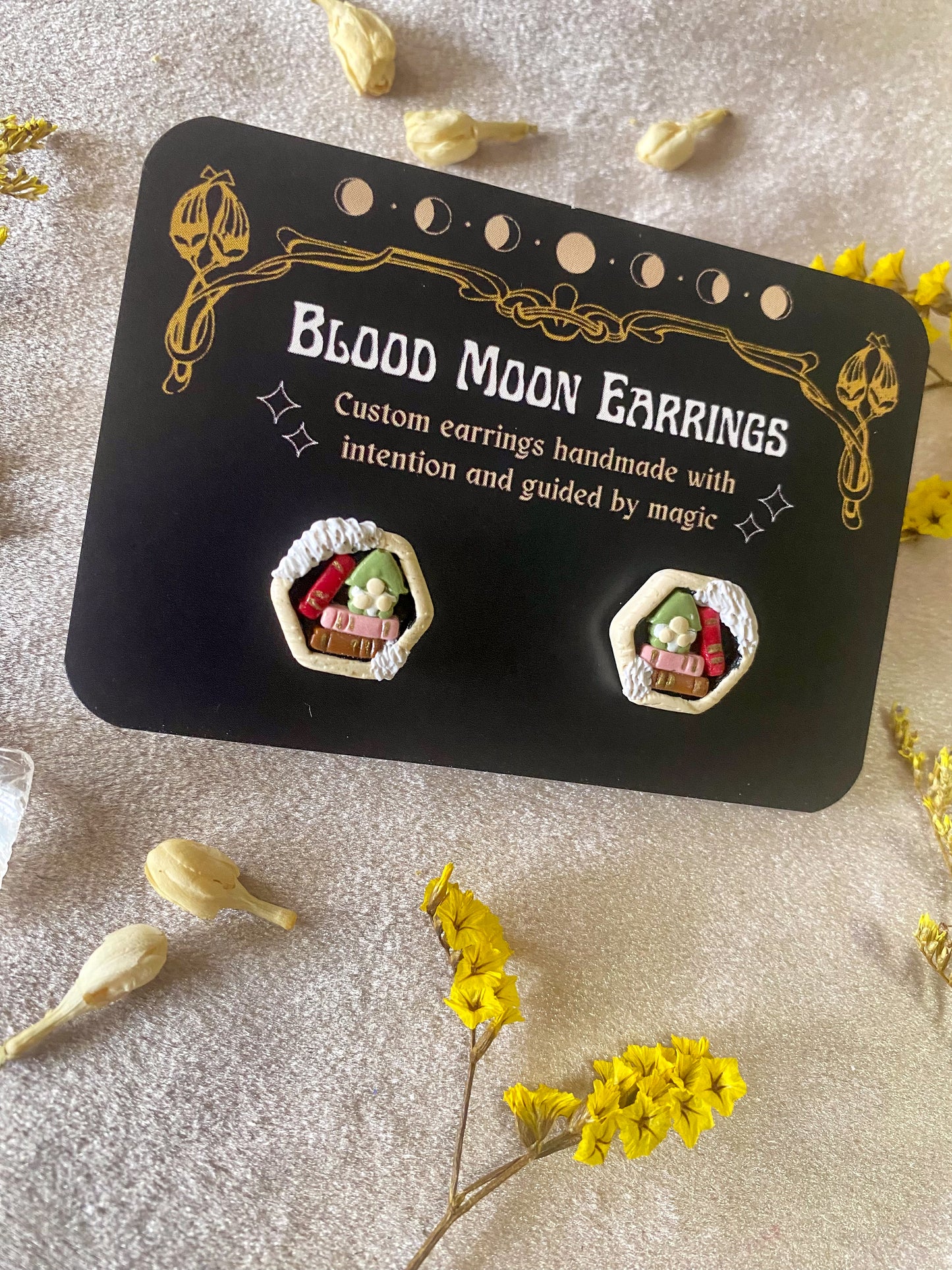 Book Gnomes Stud Earrings