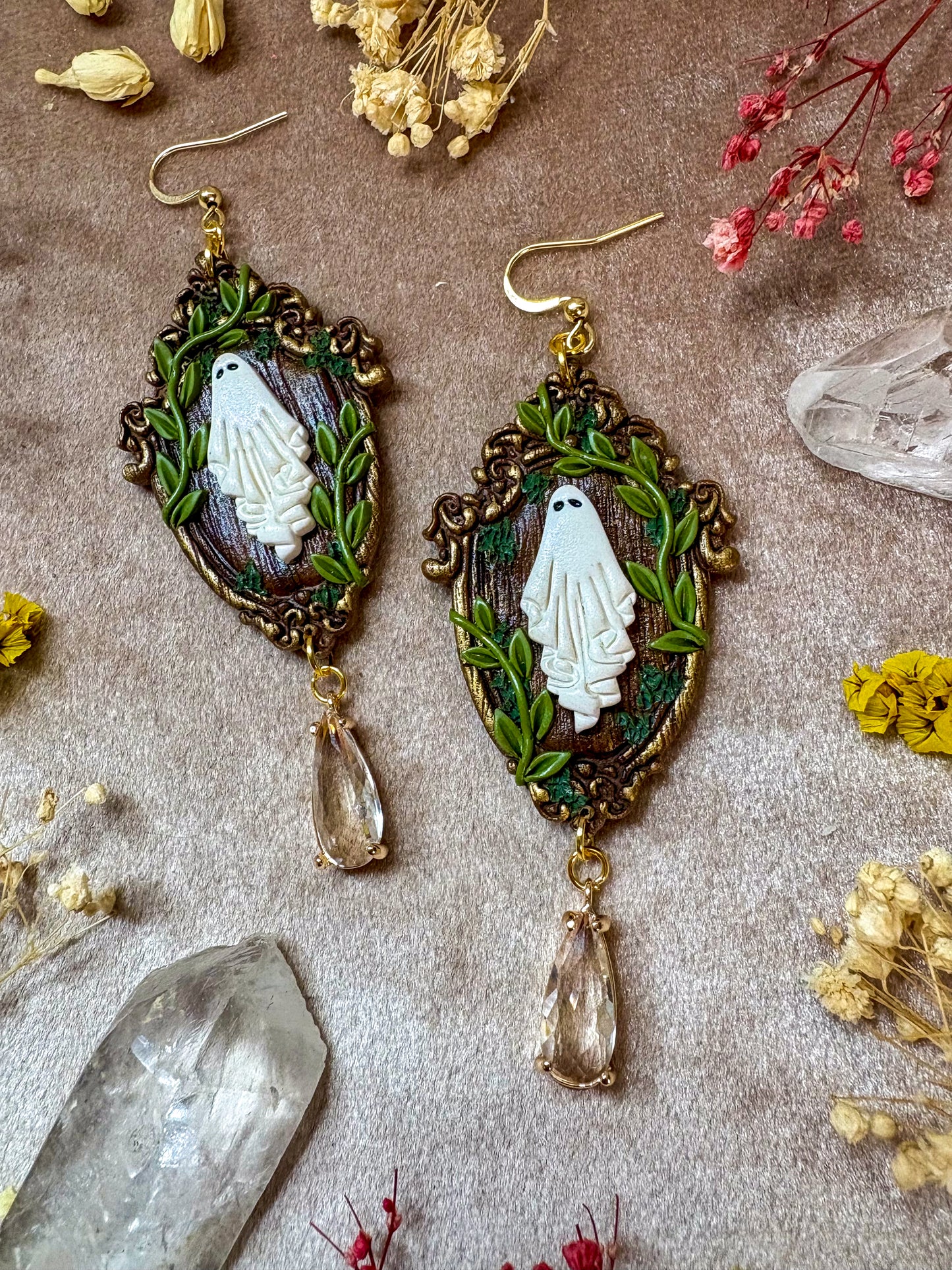 Vine Ghost Frame Earrings
