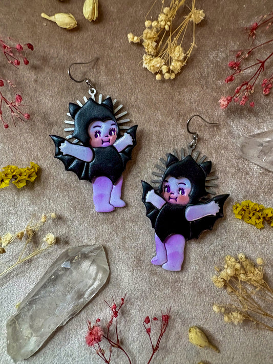 Bat Cute Baby Earrings