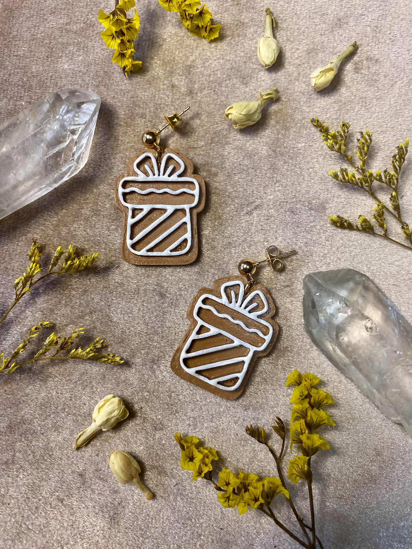 Gingerbread Cookie Earrings