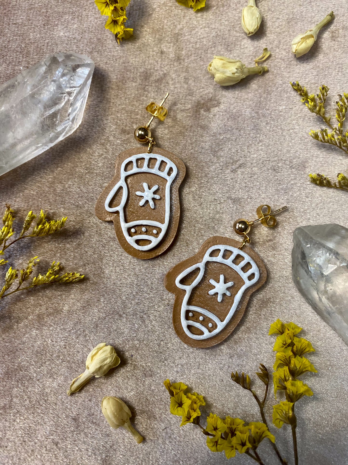 Gingerbread Cookie Earrings