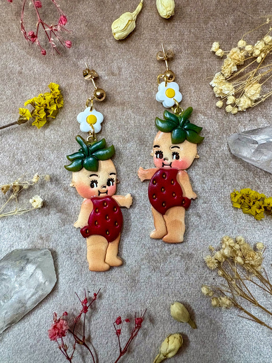 Strawberry Cute Baby Earrings