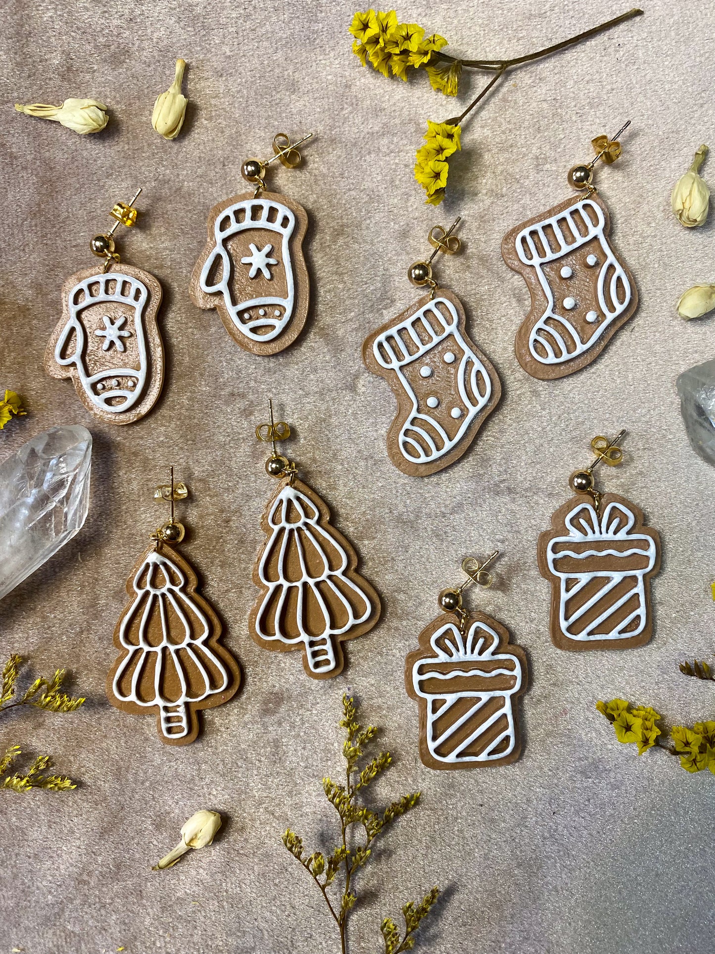 Gingerbread Cookie Earrings