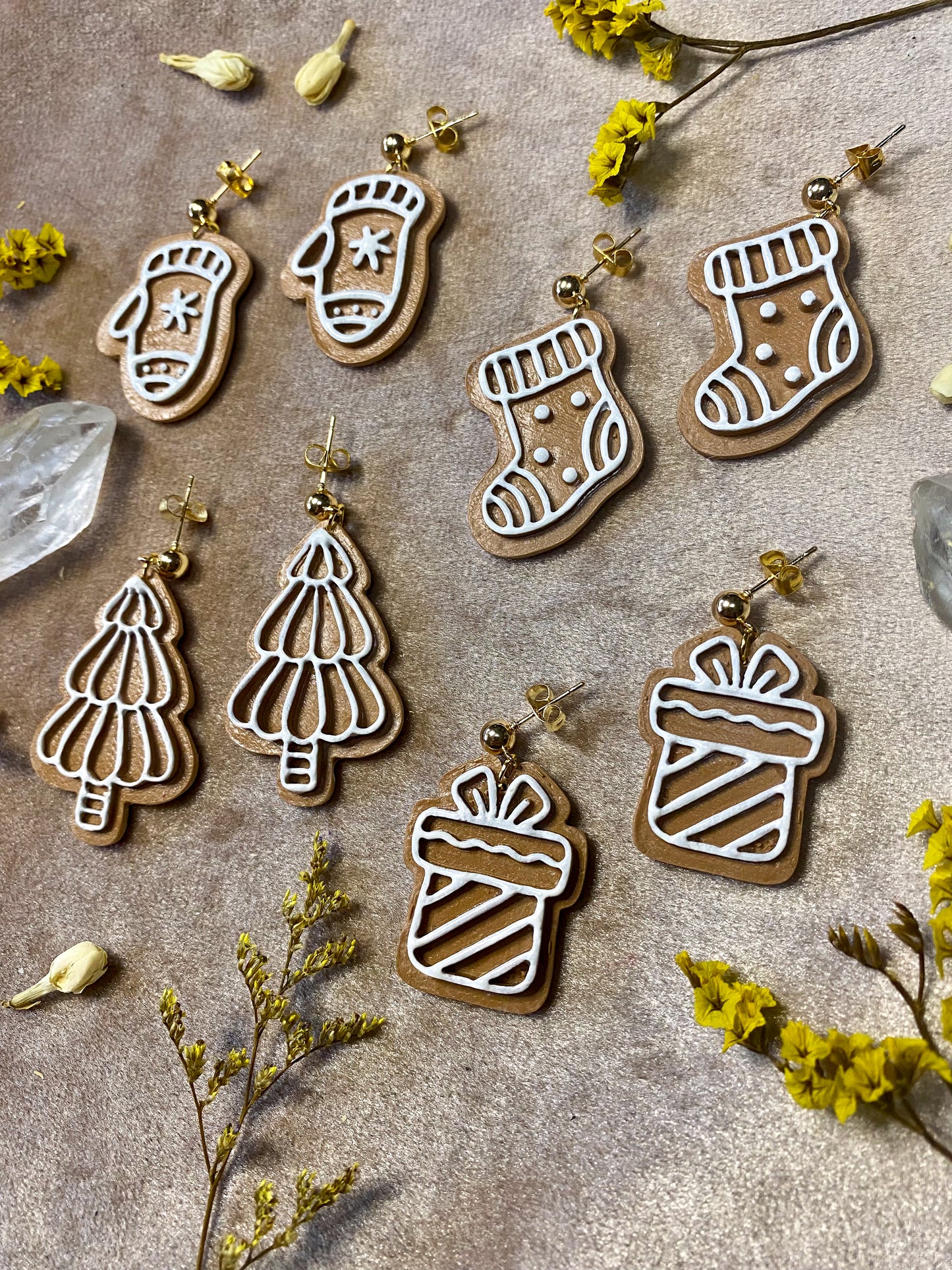 Gingerbread Cookie Earrings