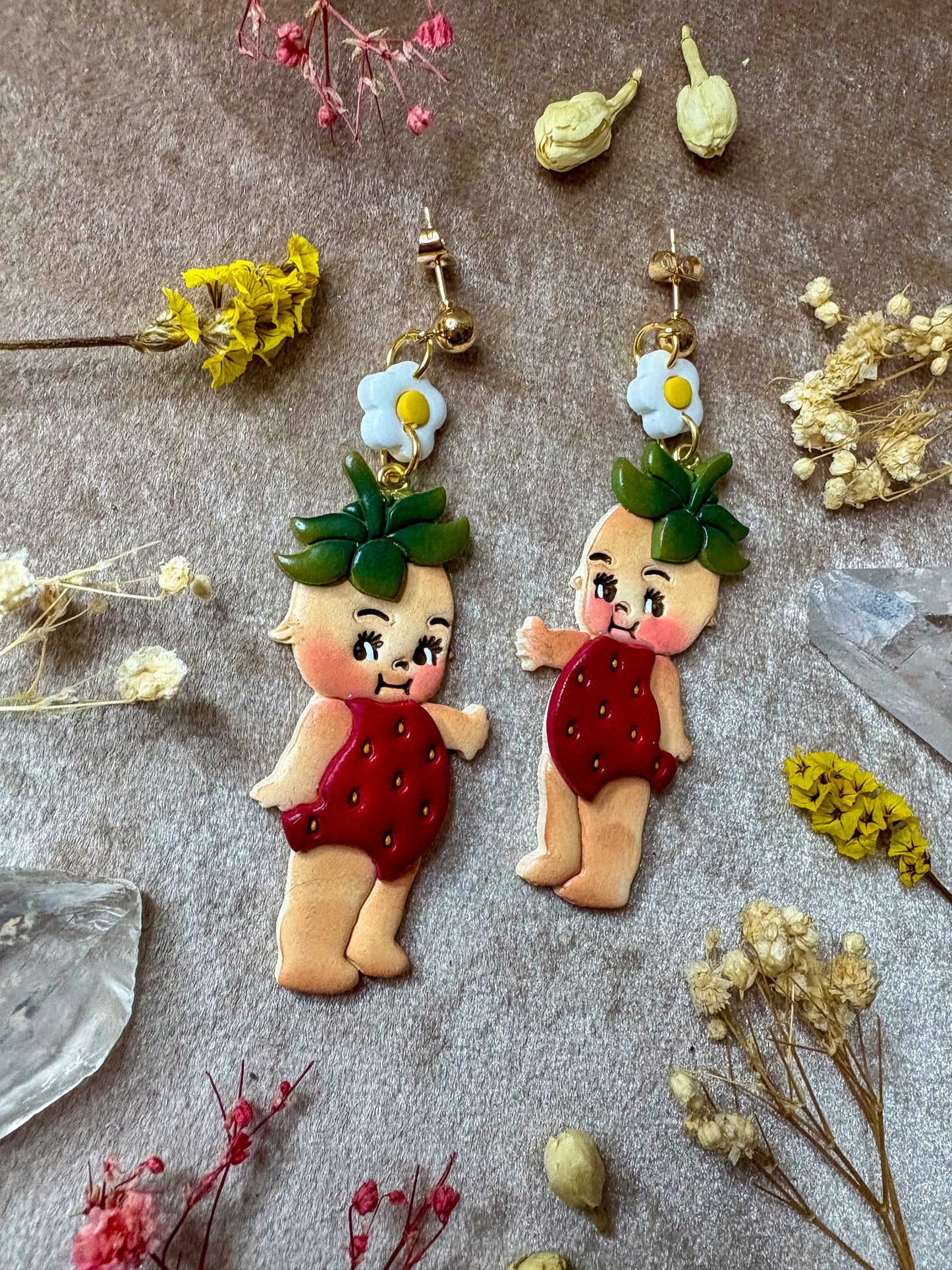 Strawberry Cute Baby Earrings