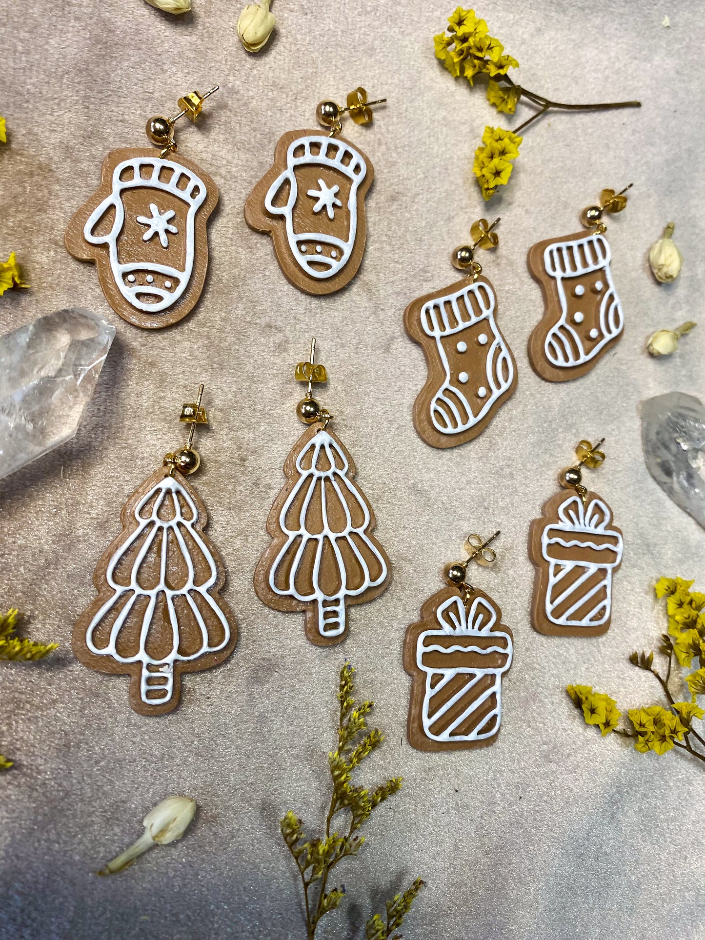 Gingerbread Cookie Earrings