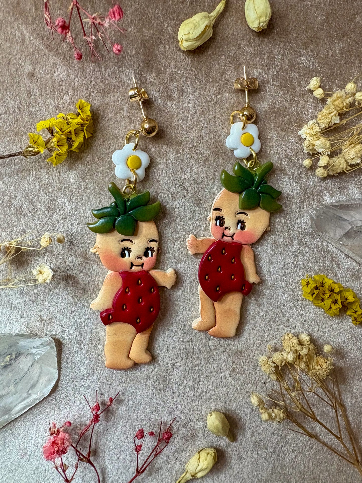 Strawberry Cute Baby Earrings