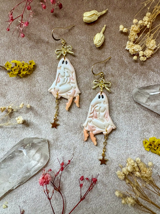 Sexy Ghost (Gold) Girl Earrings