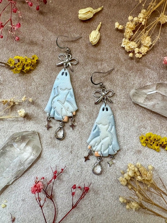 Sexy Ghost (Silver) Girl Earrings