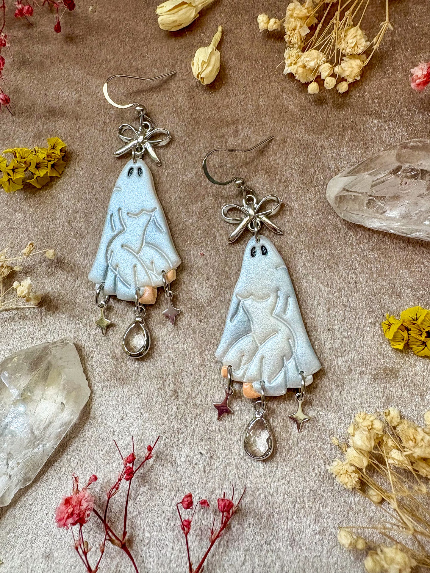 Sexy Ghost (Silver) Girl Earrings