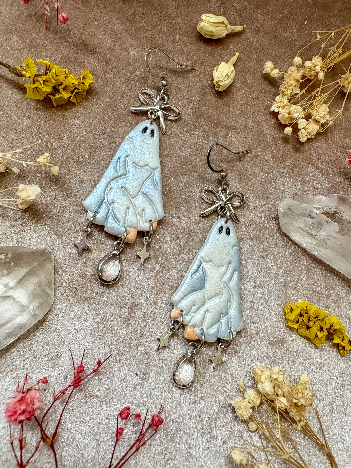 Sexy Ghost (Silver) Girl Earrings