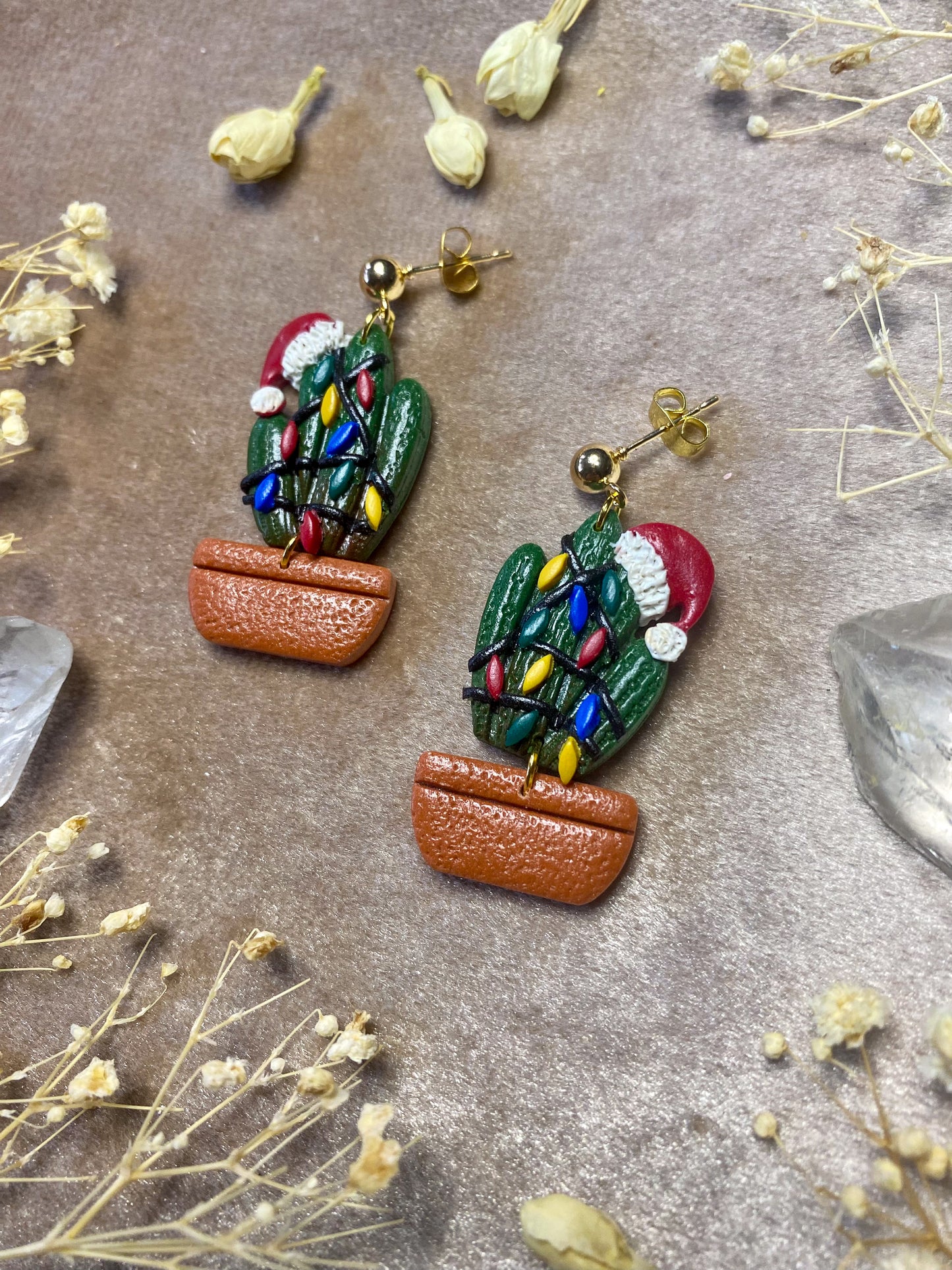 Festive Cactus Earrings