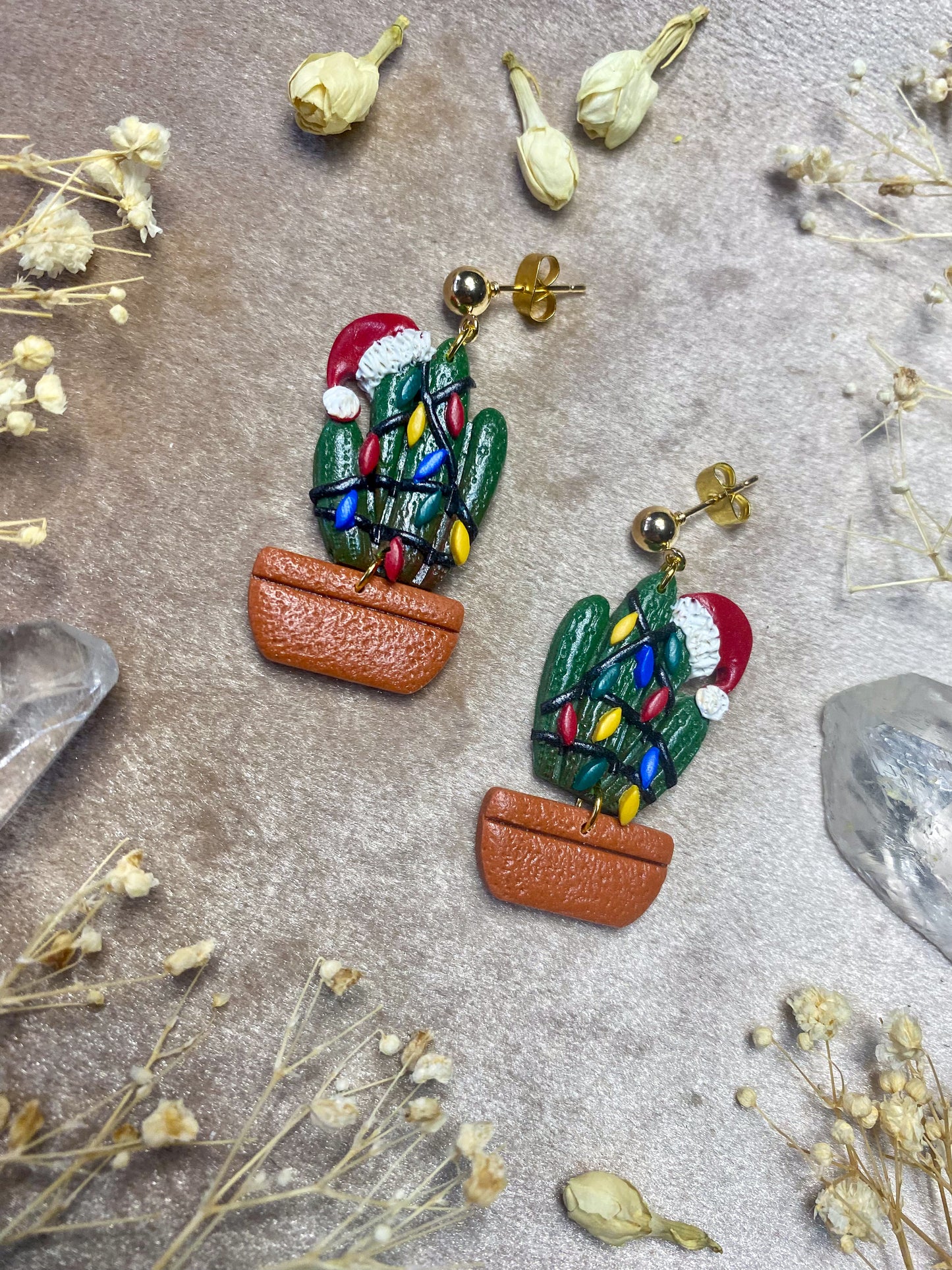 Festive Cactus Earrings
