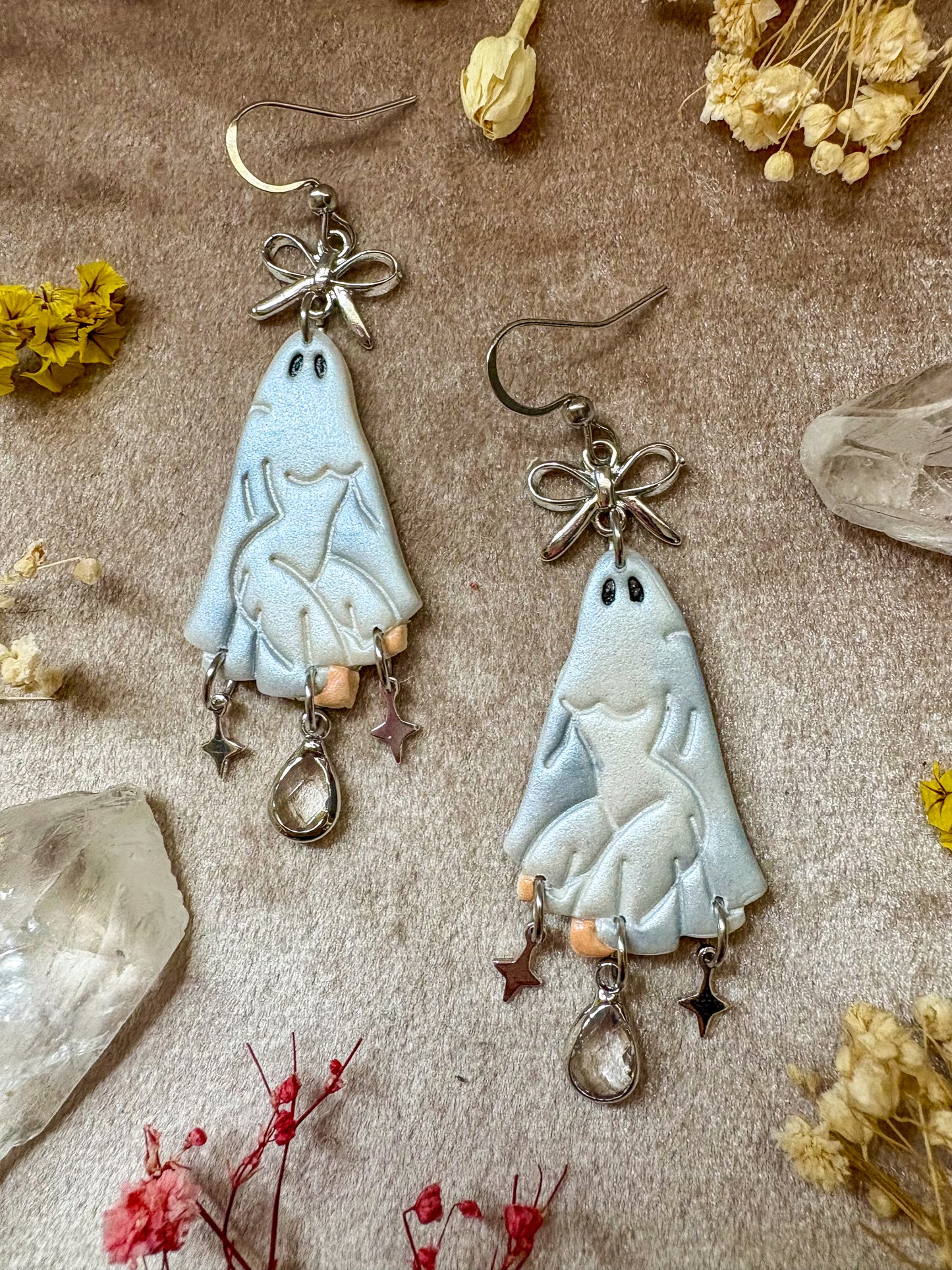 Sexy Ghost (Silver) Girl Earrings