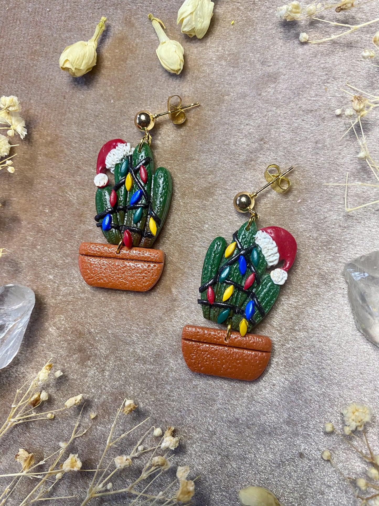 Festive Cactus Earrings
