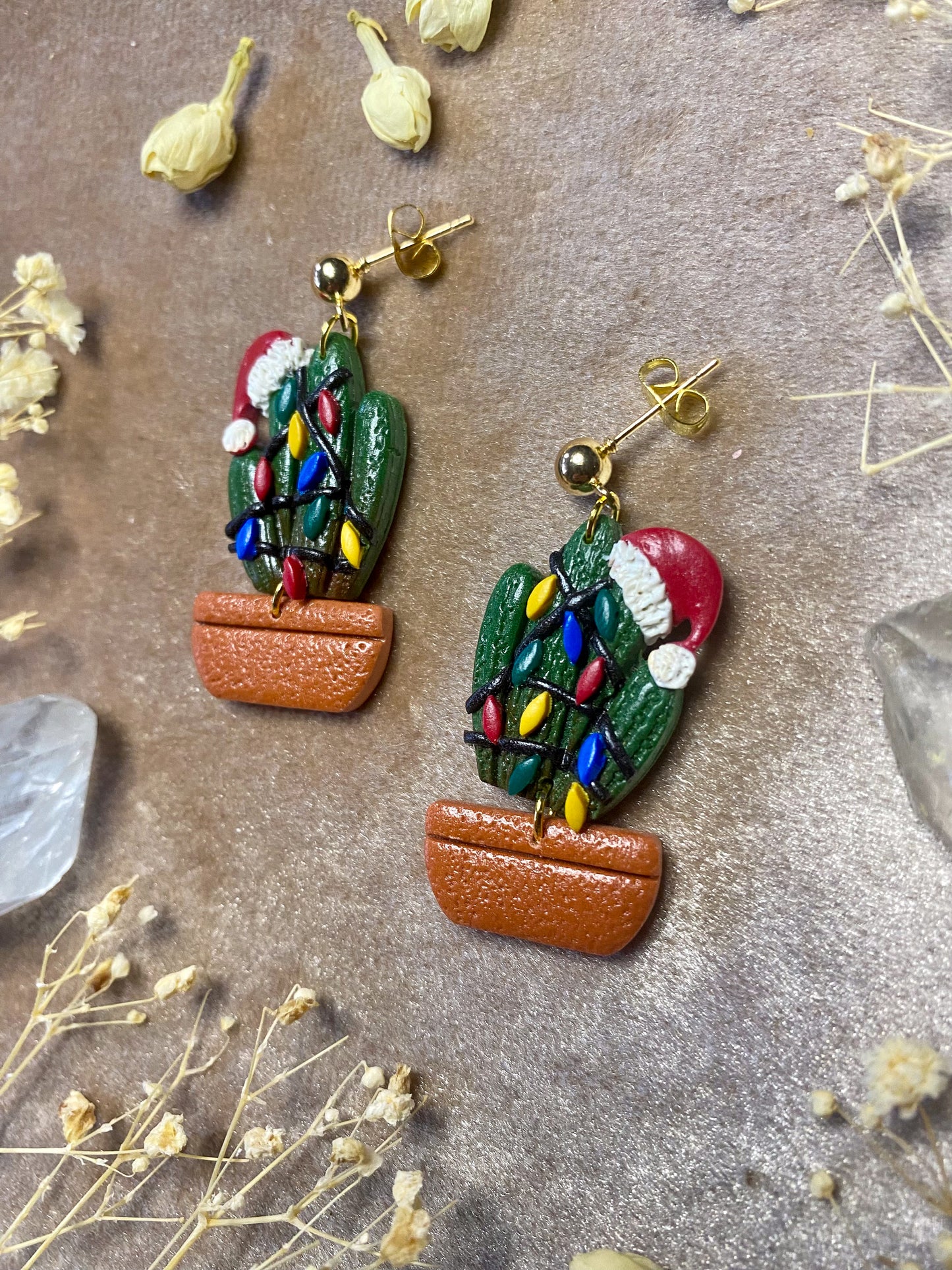Festive Cactus Earrings