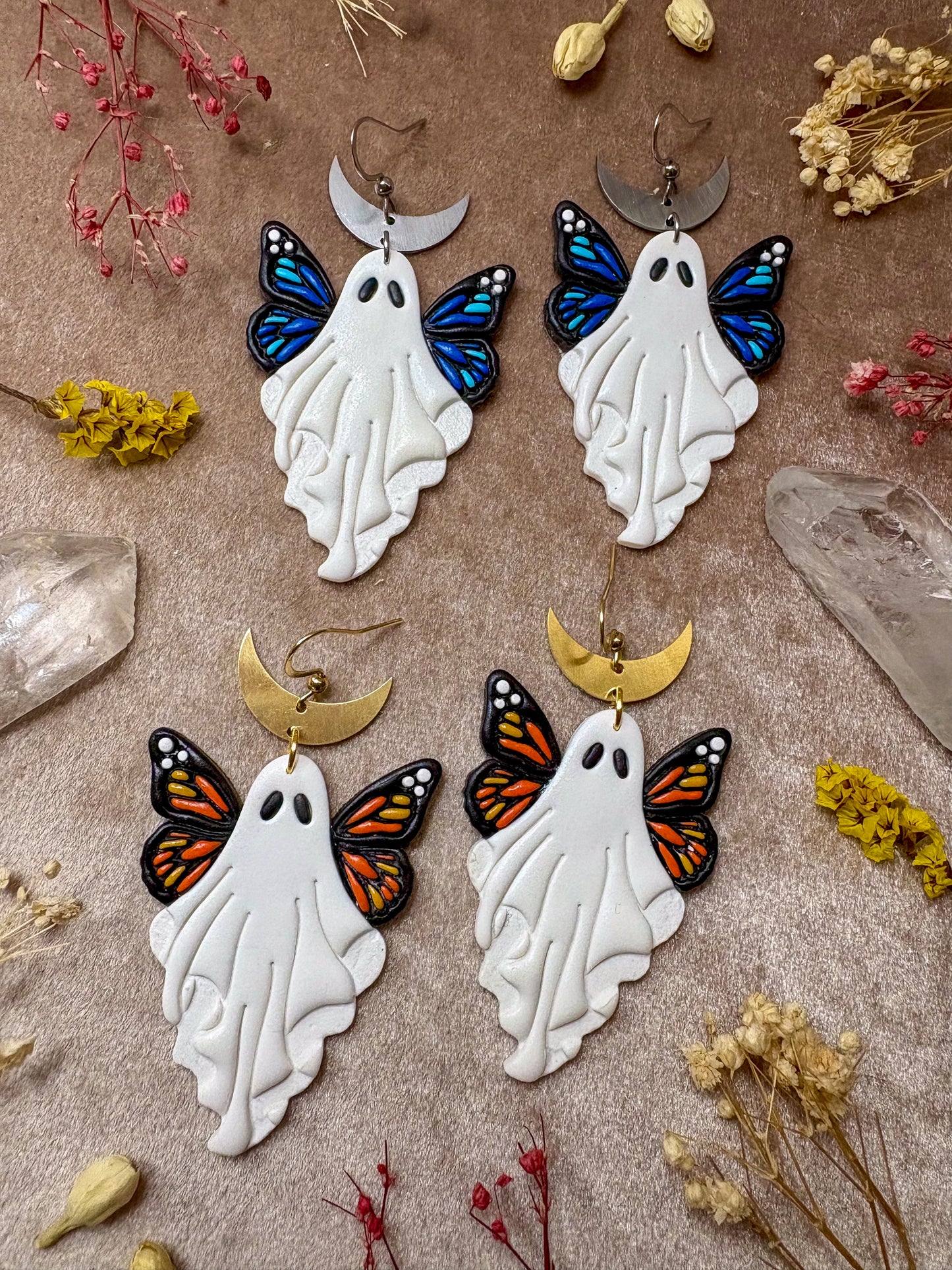 Butterfly Ghost Earrings