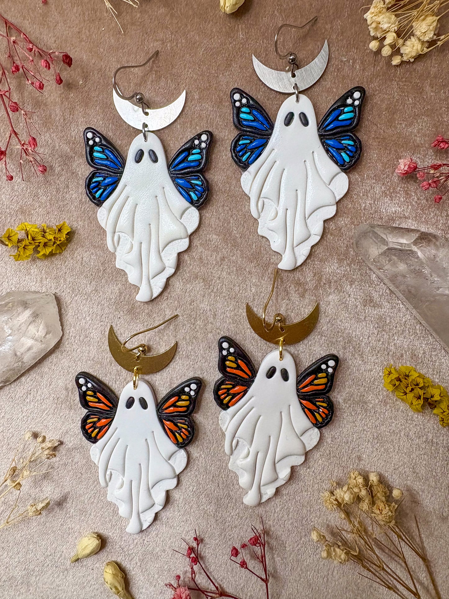 Butterfly Ghost Earrings