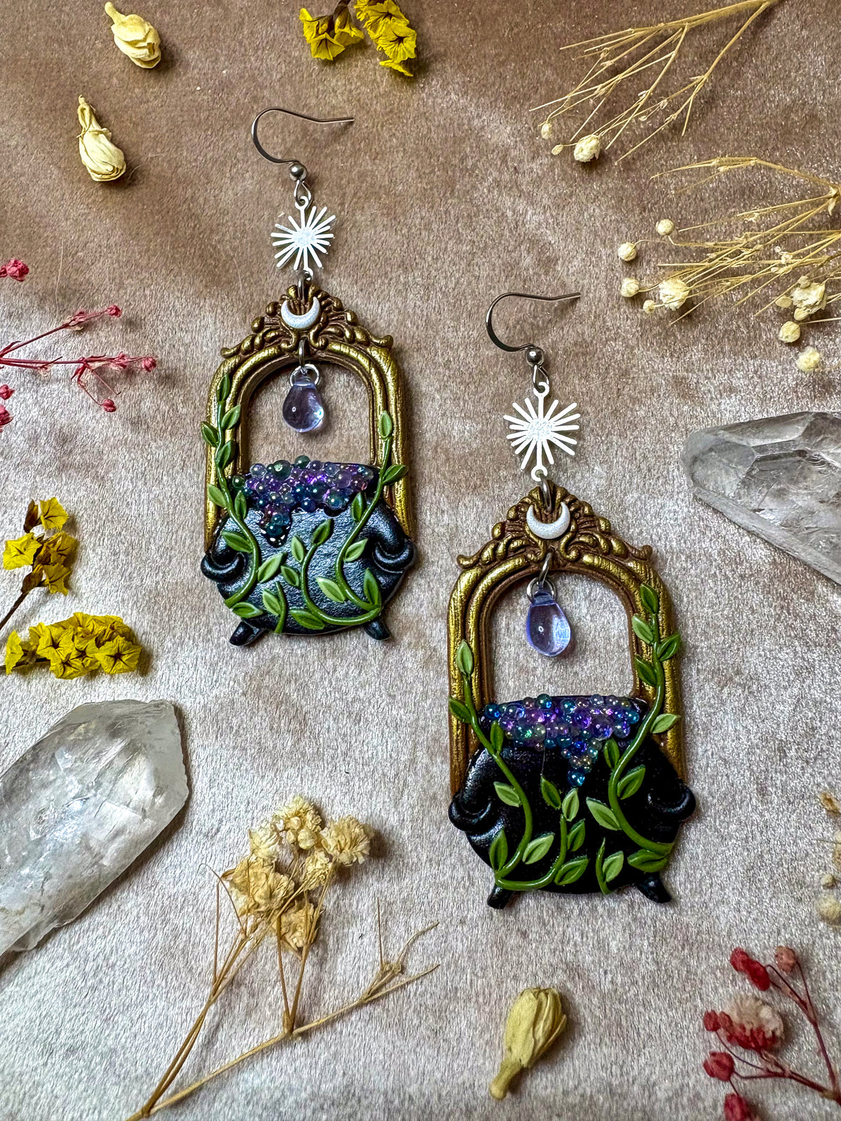 Bubbling Cauldron Earrings