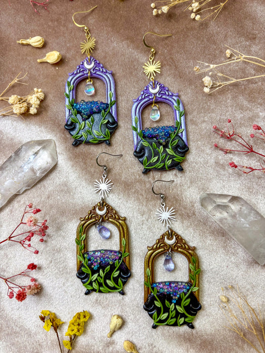Bubbling Cauldron Earrings