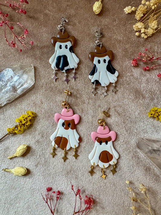 Cowgirl Ghost Earrings