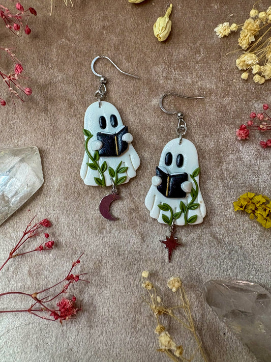 Reading Ghost Earrings