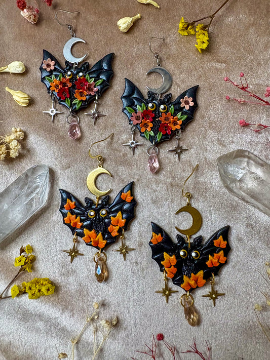 Garden Bat Earrings