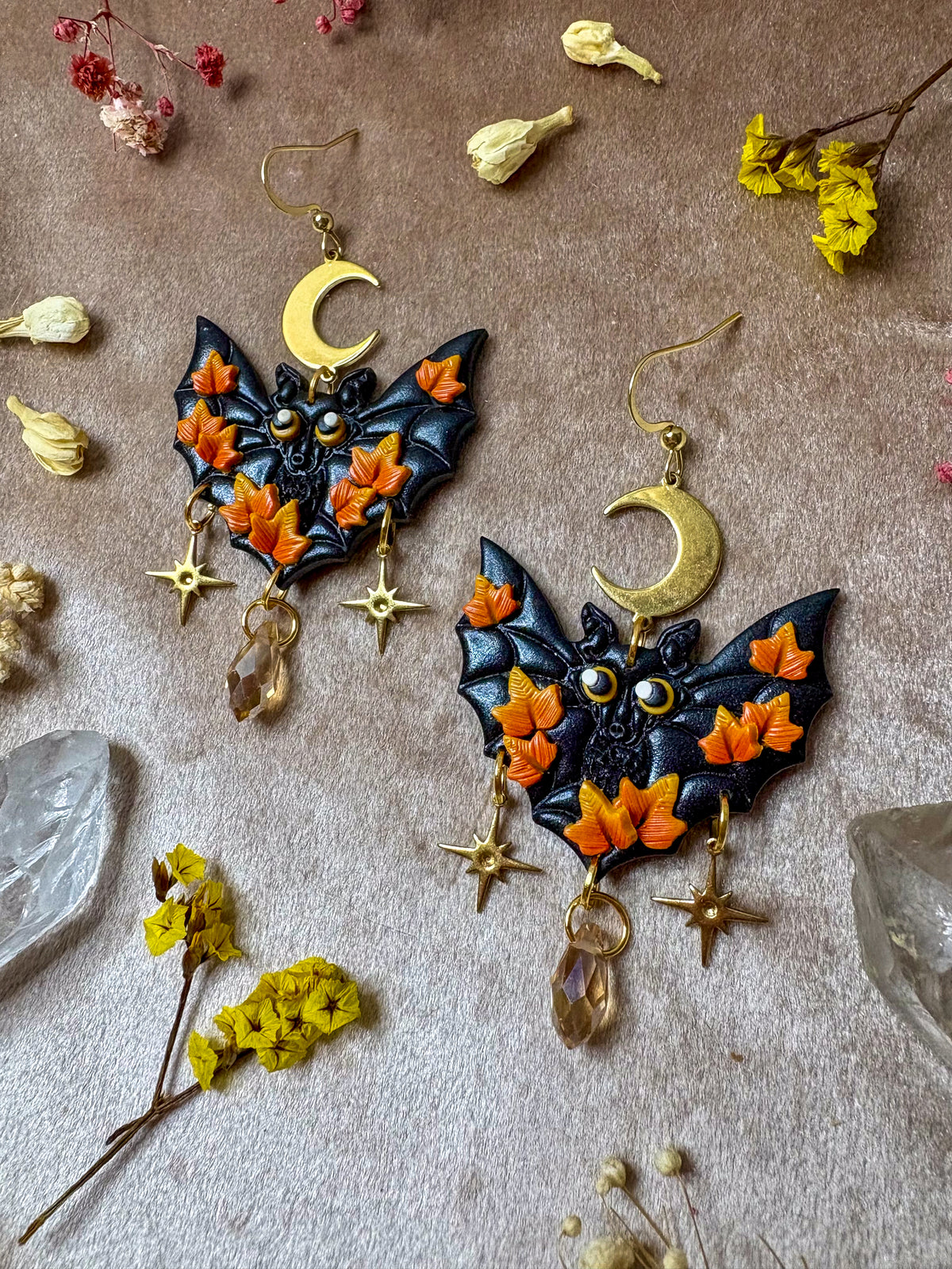 Garden Bat Earrings