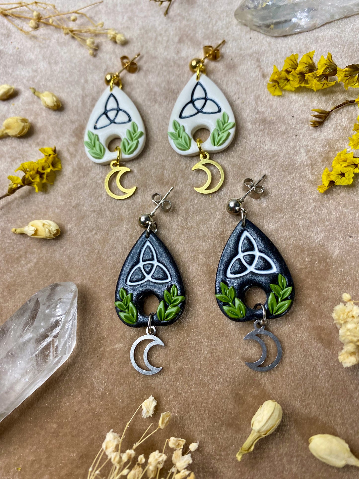 Celtic Knot Planchette Earrings