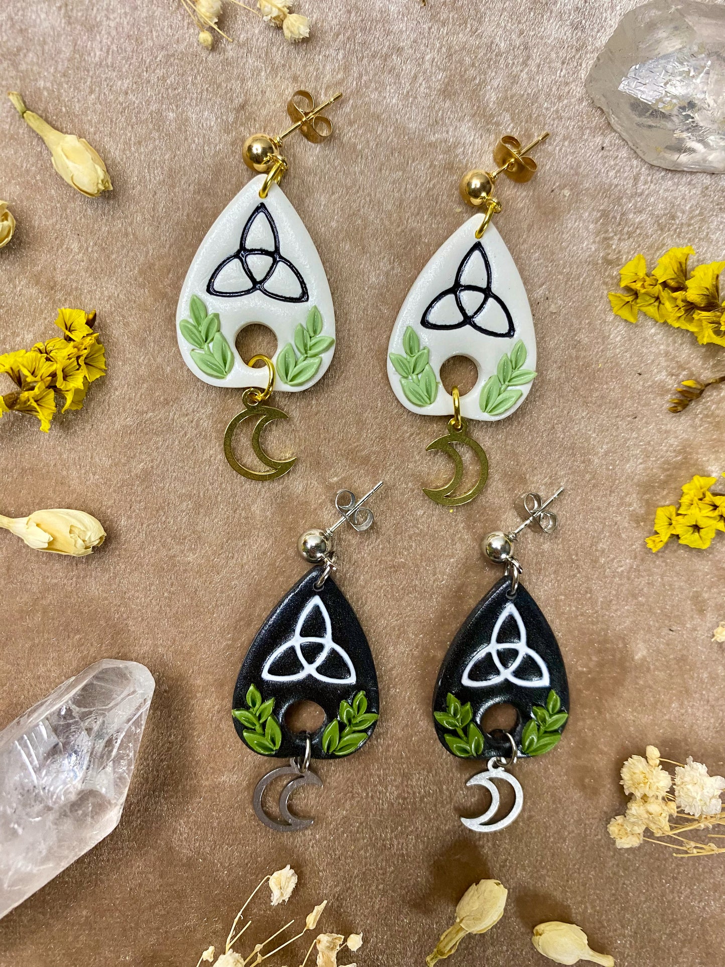 Celtic Knot Planchette Earrings