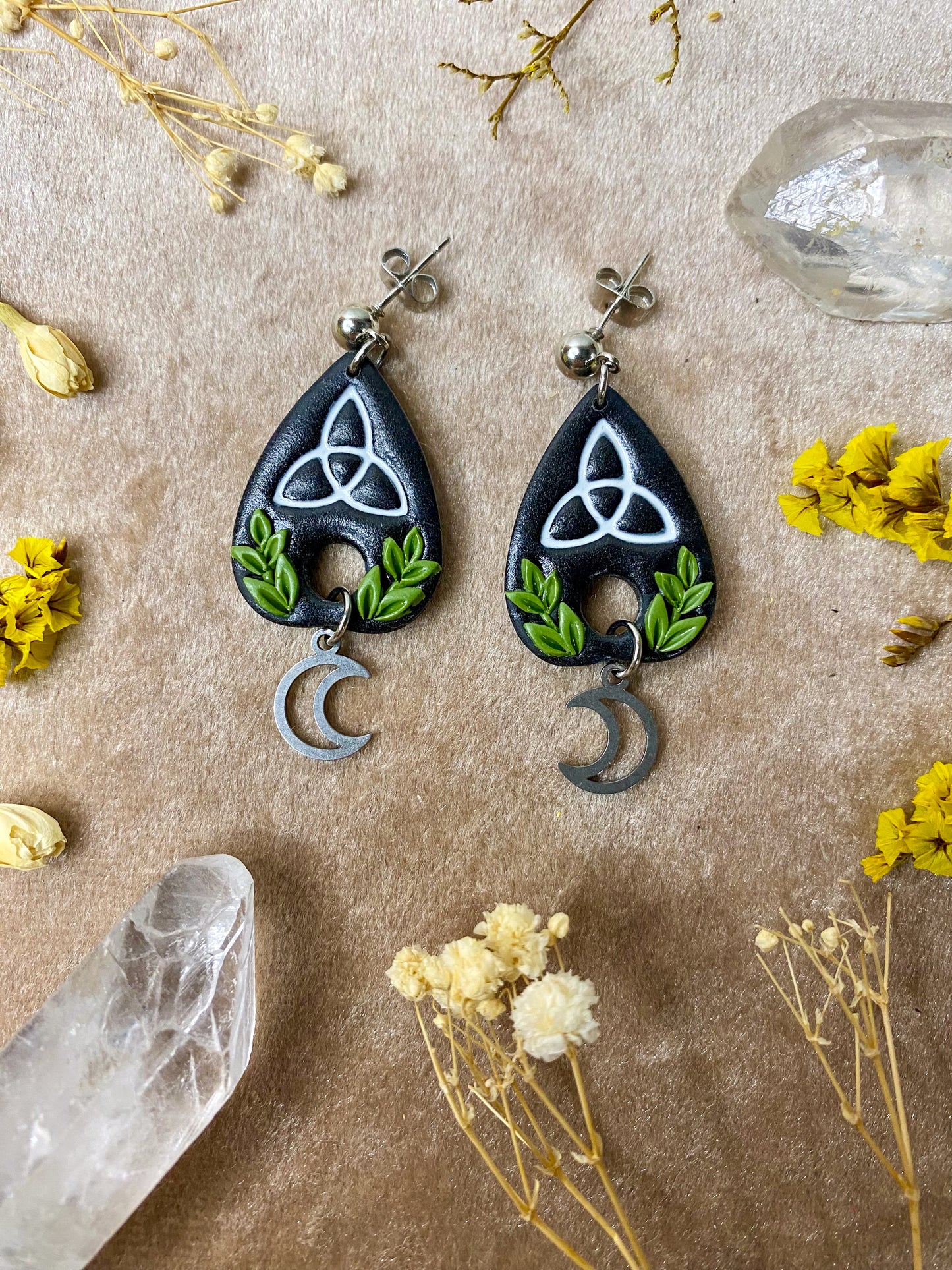 Celtic Knot Planchette Earrings